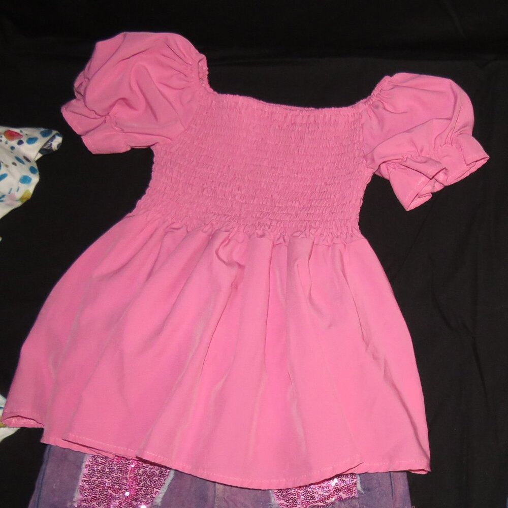SPARKLE IN PINK / HOT PINK MATCHING SET / SIZE L 5T